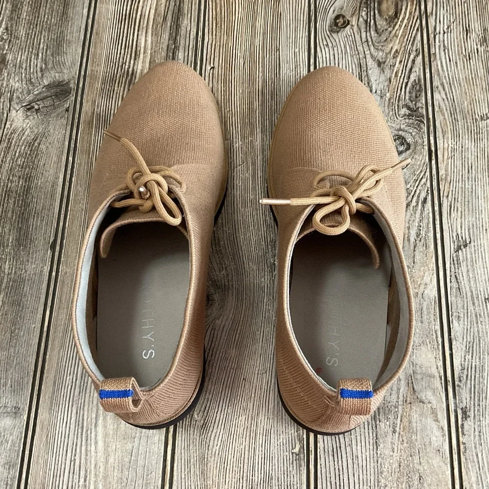 Rothy's Chukka Lace Up Textile Casual Fashion Boots Khaki Tan Men's Size 8.5